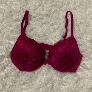 Hot pink bra
